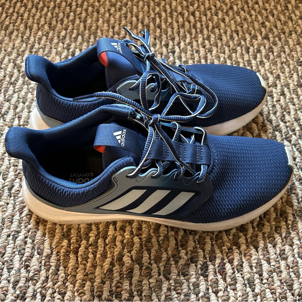 Adidas cloudfoam shoes, blue, women’s size 10